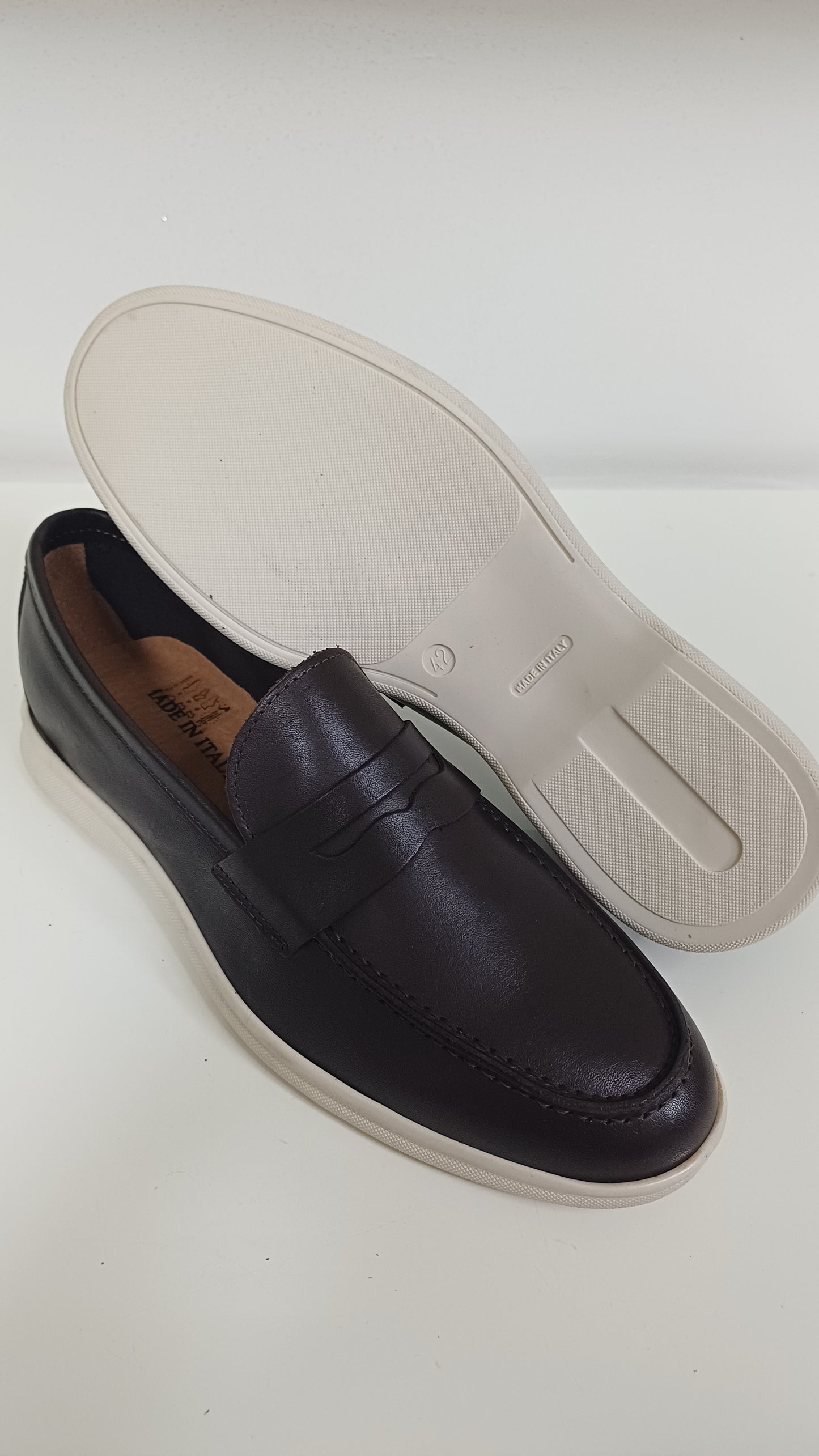 Mocassino Uomo Casual in Vera Pelle Marrone