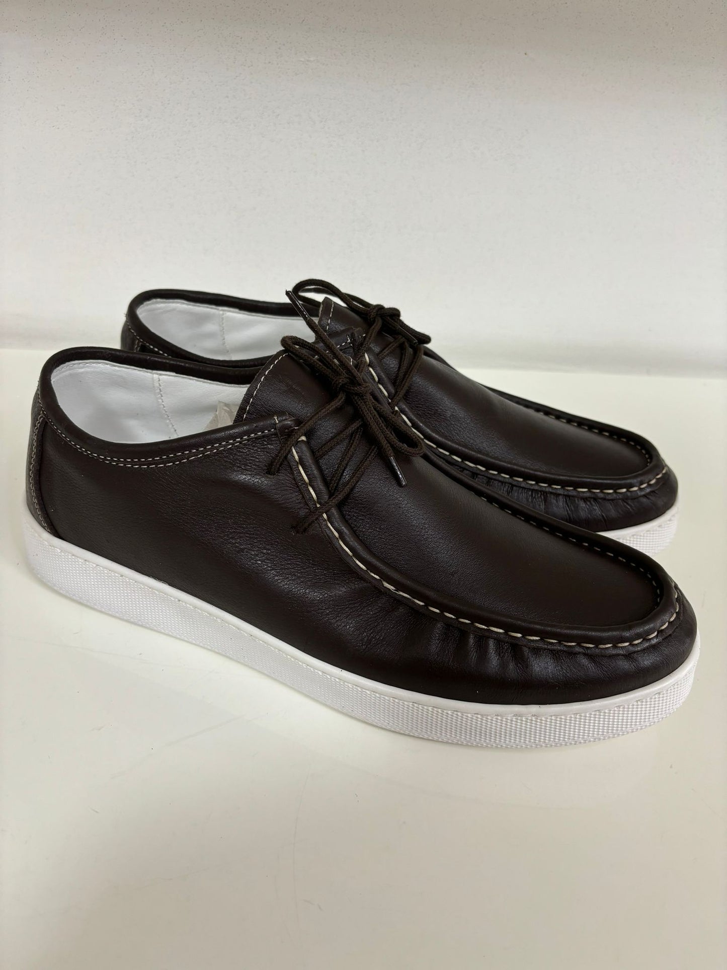 Mocassino Ingegnere in Vera Pelle marrone