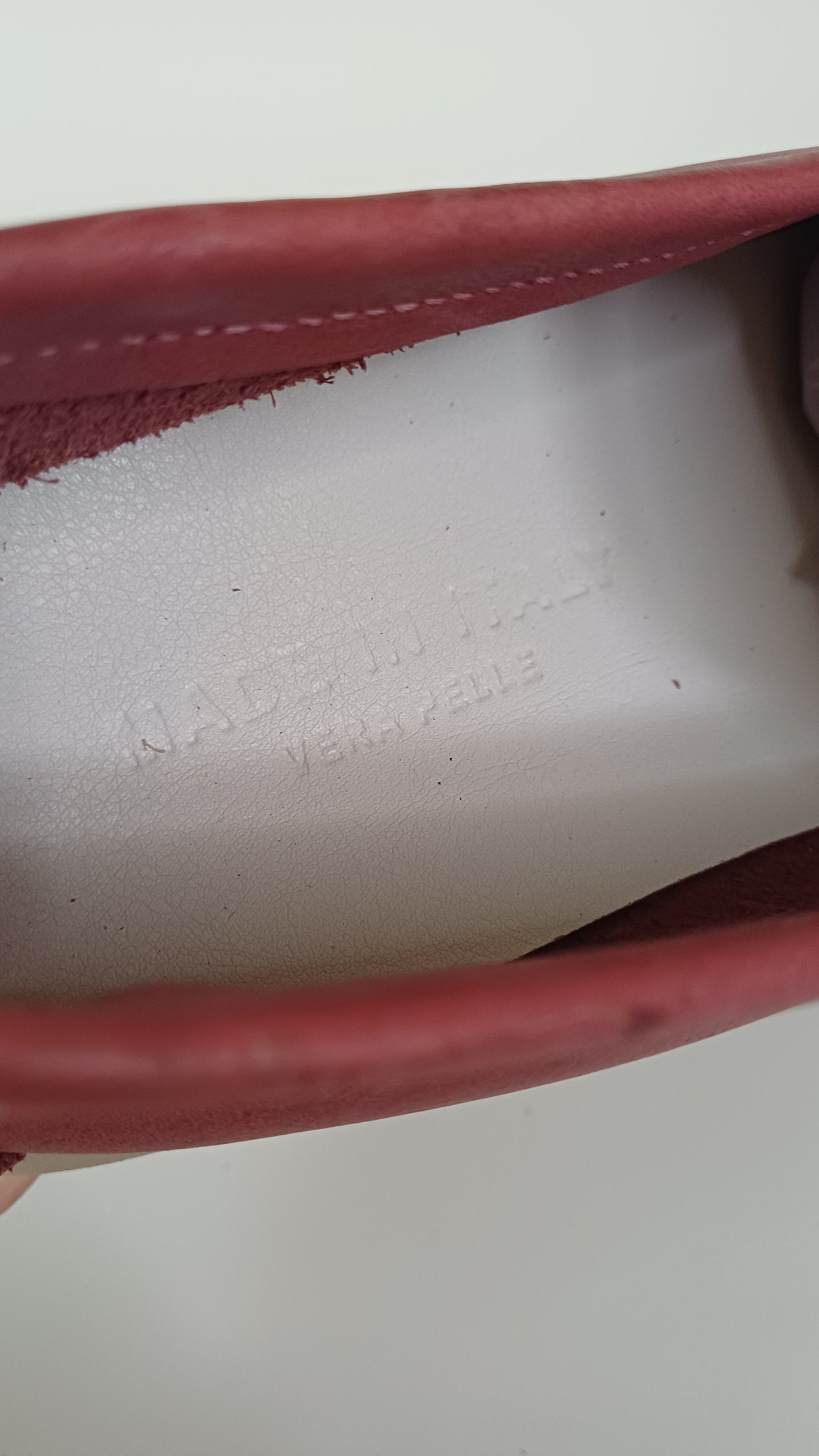 Mocassino Donna in Vera Pelle – Rosso Tenue