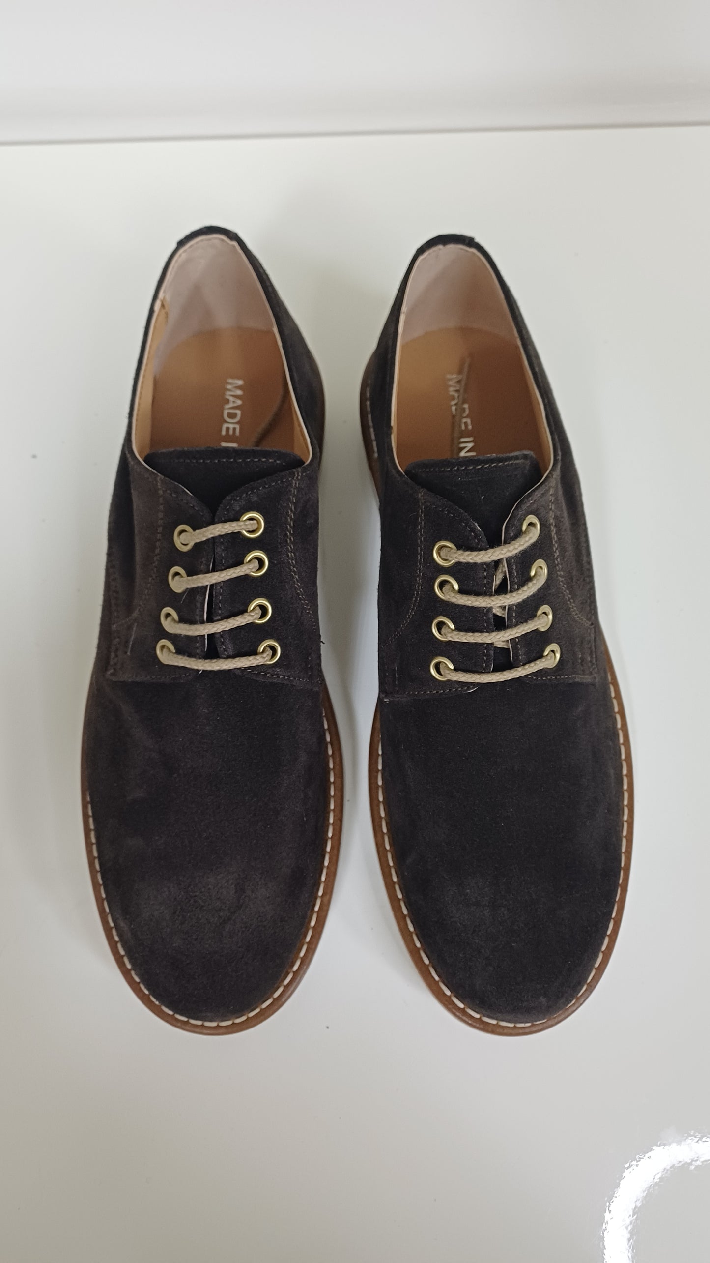 Derby Uomo Casual Scamosciato Marrone