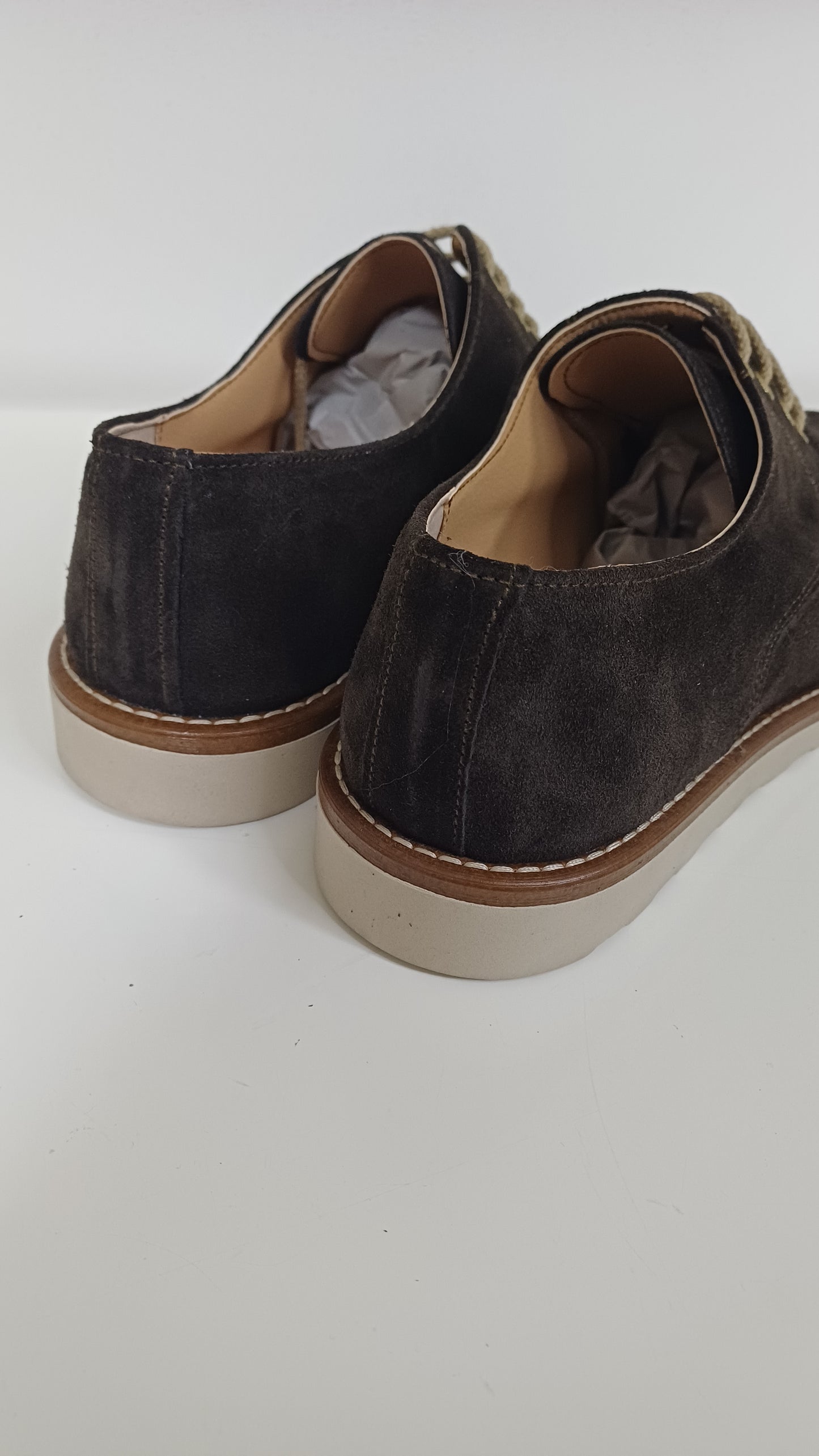 Derby Uomo Casual Scamosciato Marrone