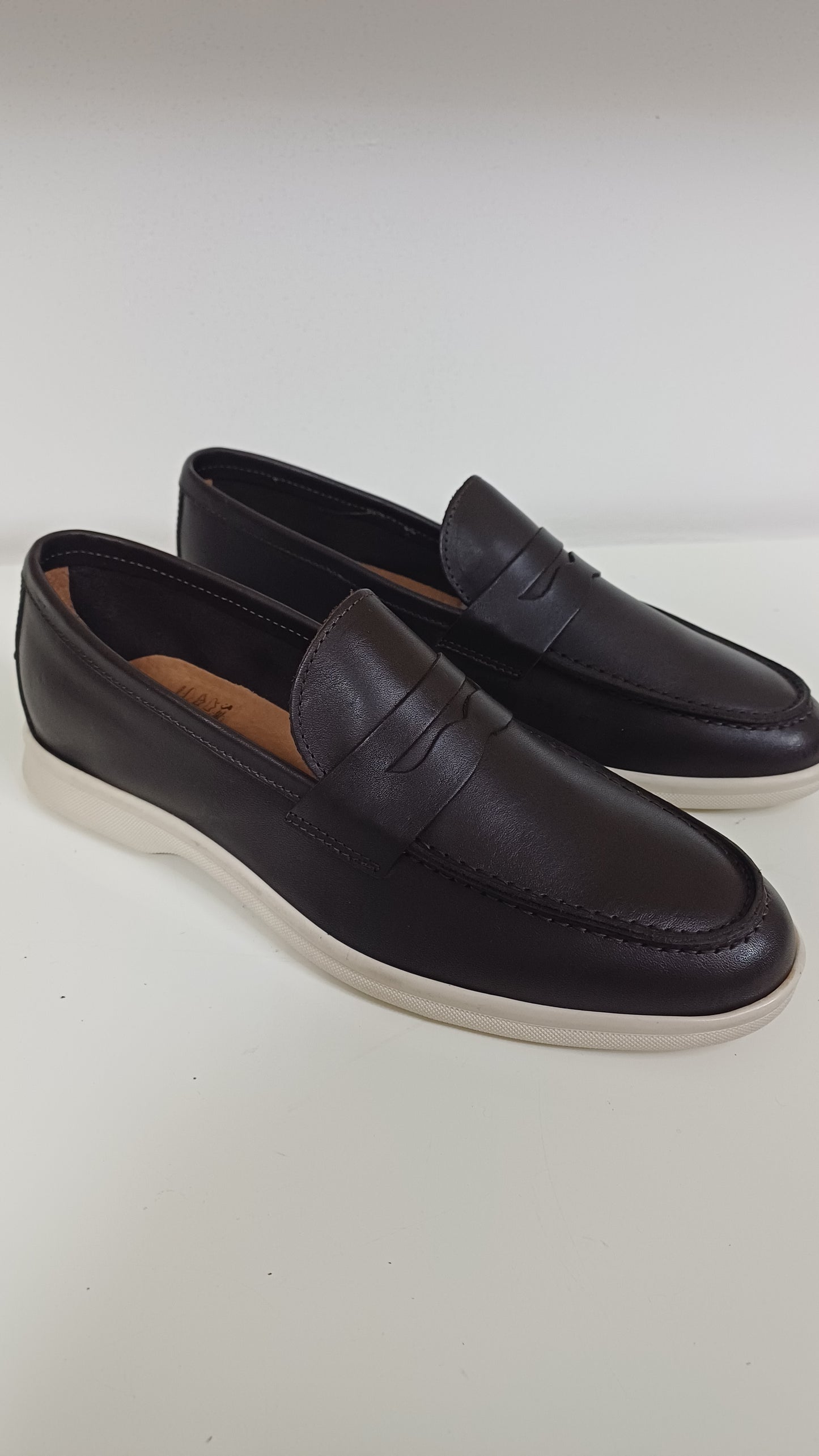 Mocassino Uomo Casual in Vera Pelle Marrone