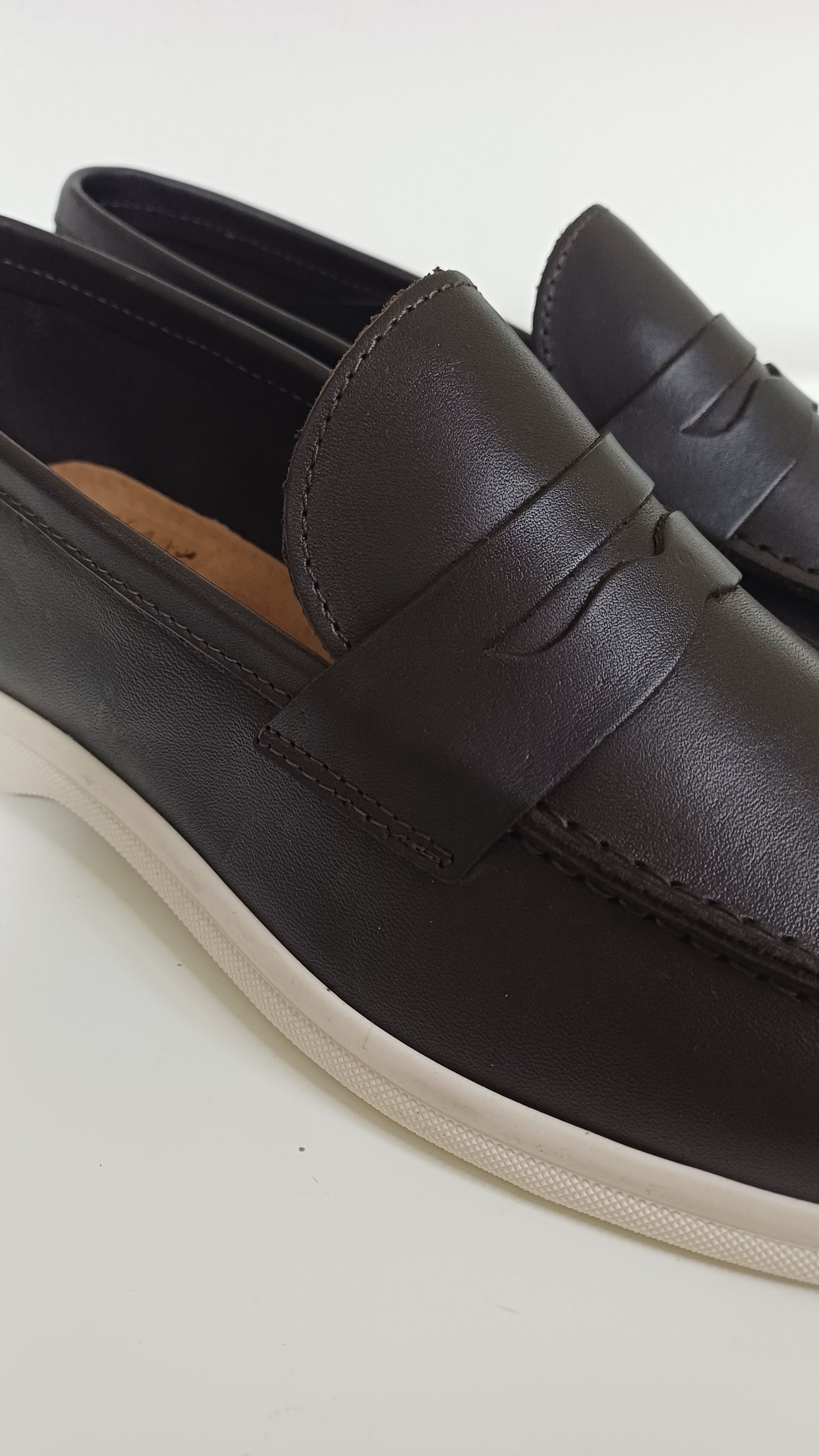 Mocassino Uomo Casual in Vera Pelle Marrone