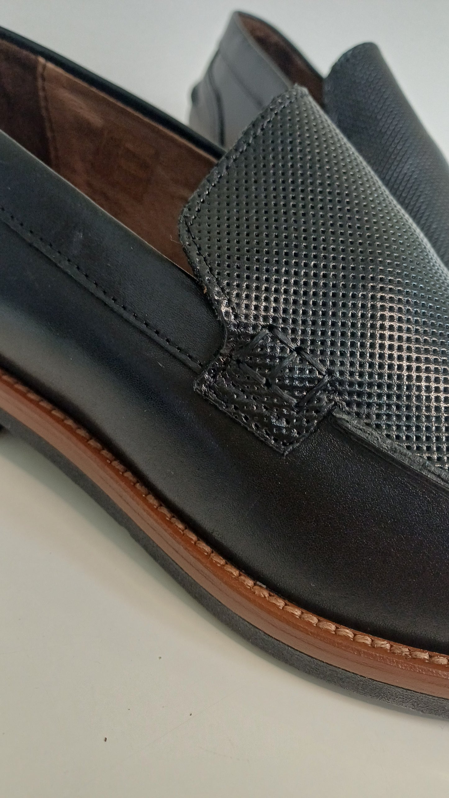 Mocassino Penny Uomo Vera Pelle Vitello Nero