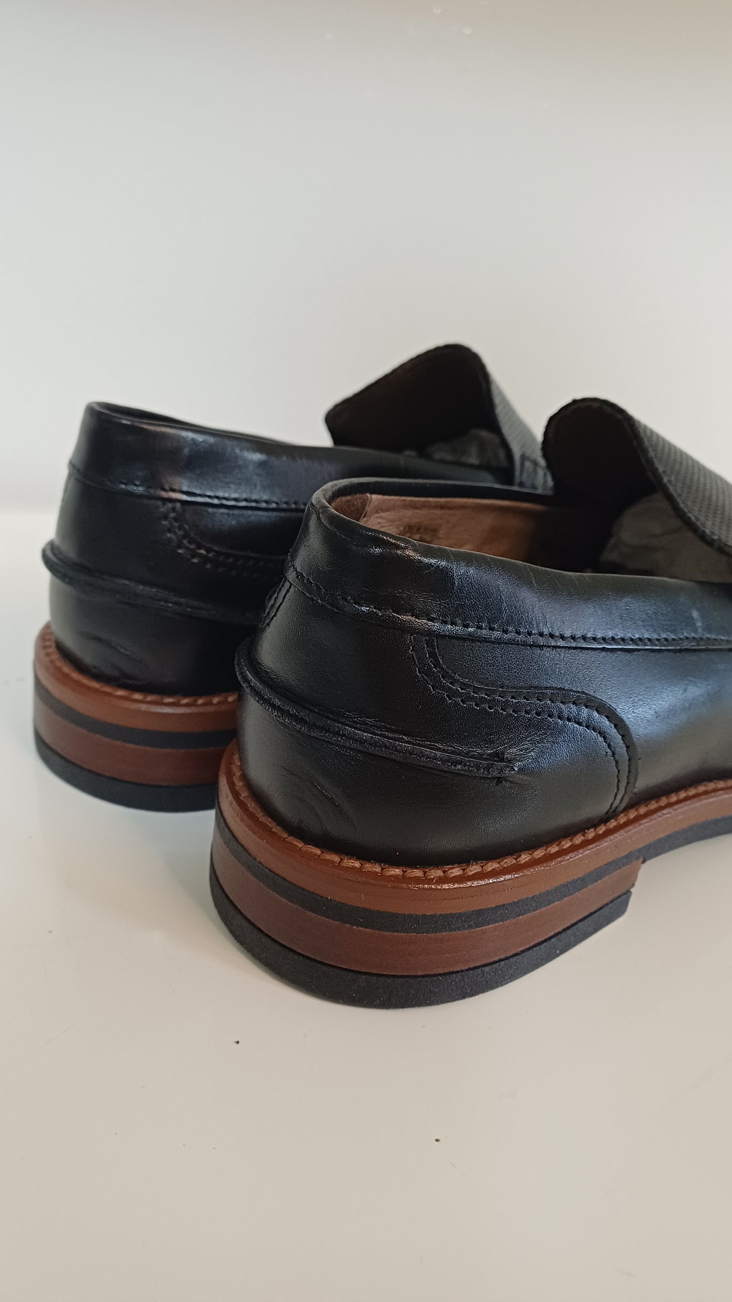 Mocassino Penny Uomo Vera Pelle Vitello Nero