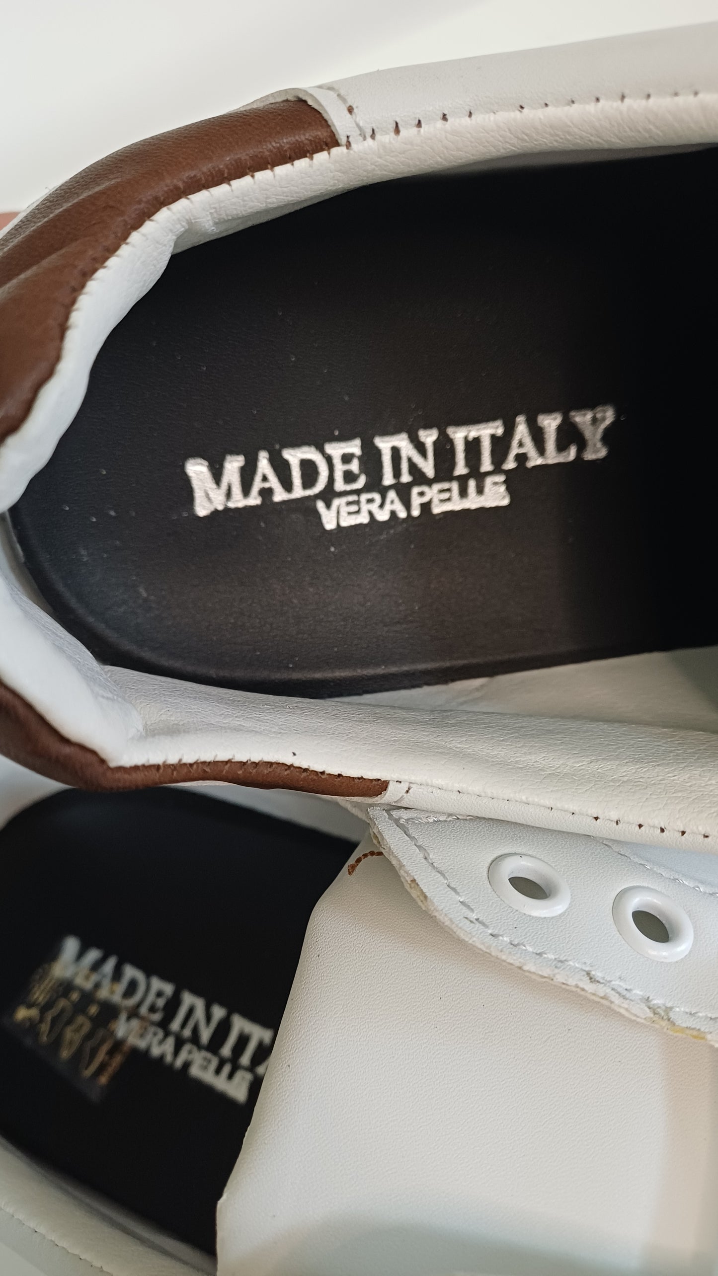 Scarpe Uomo Casual Vera Pelle Bianco Ghiaccio punta scamosciata
