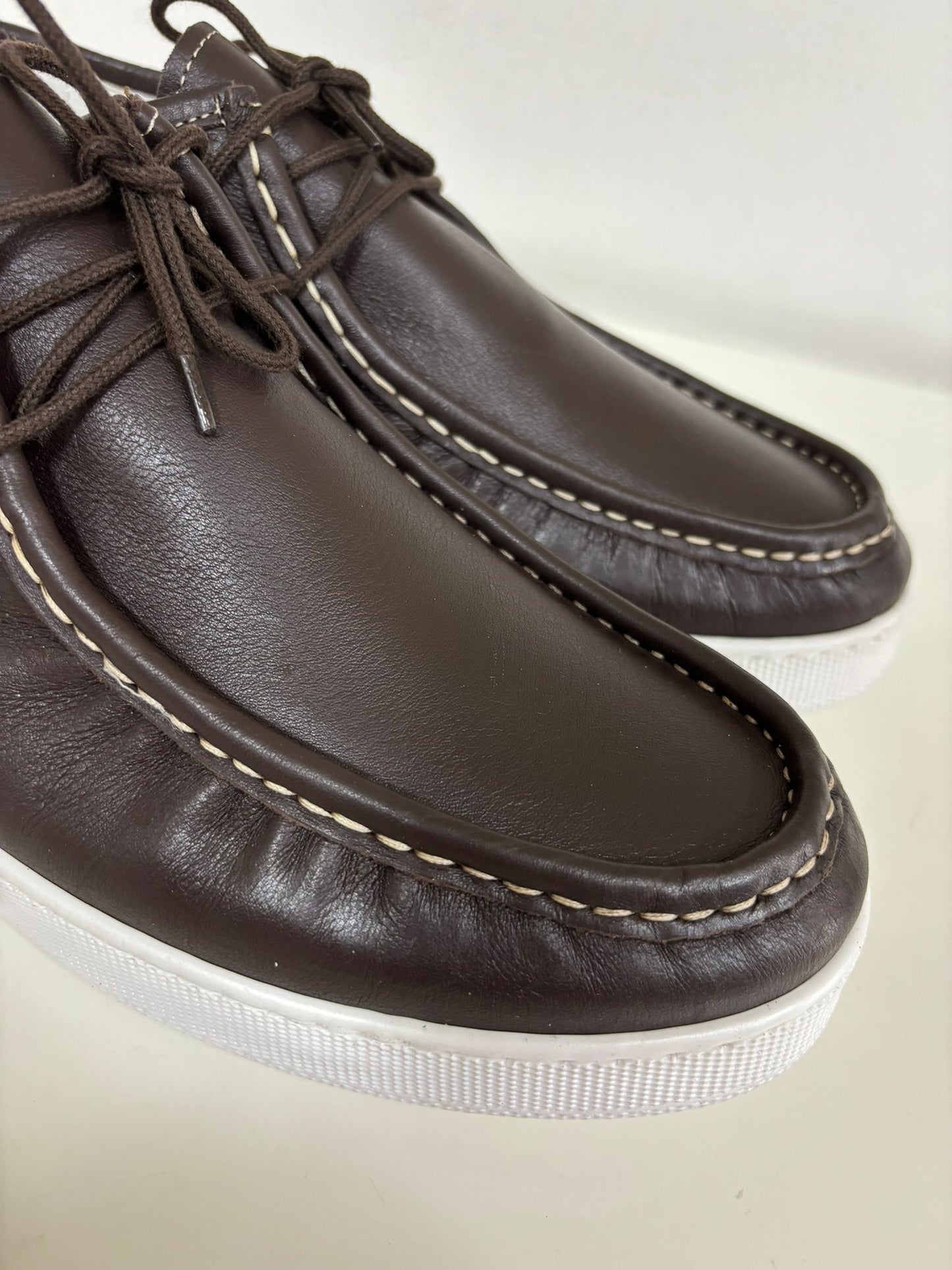 Mocassino Ingegnere in Vera Pelle marrone