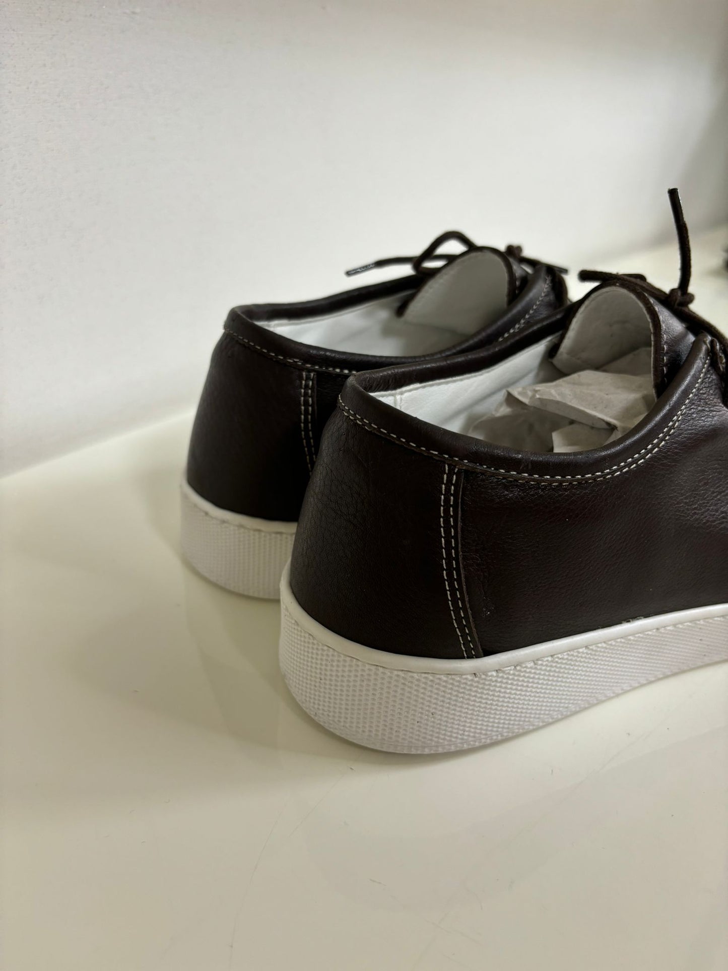 Mocassino Ingegnere in Vera Pelle marrone