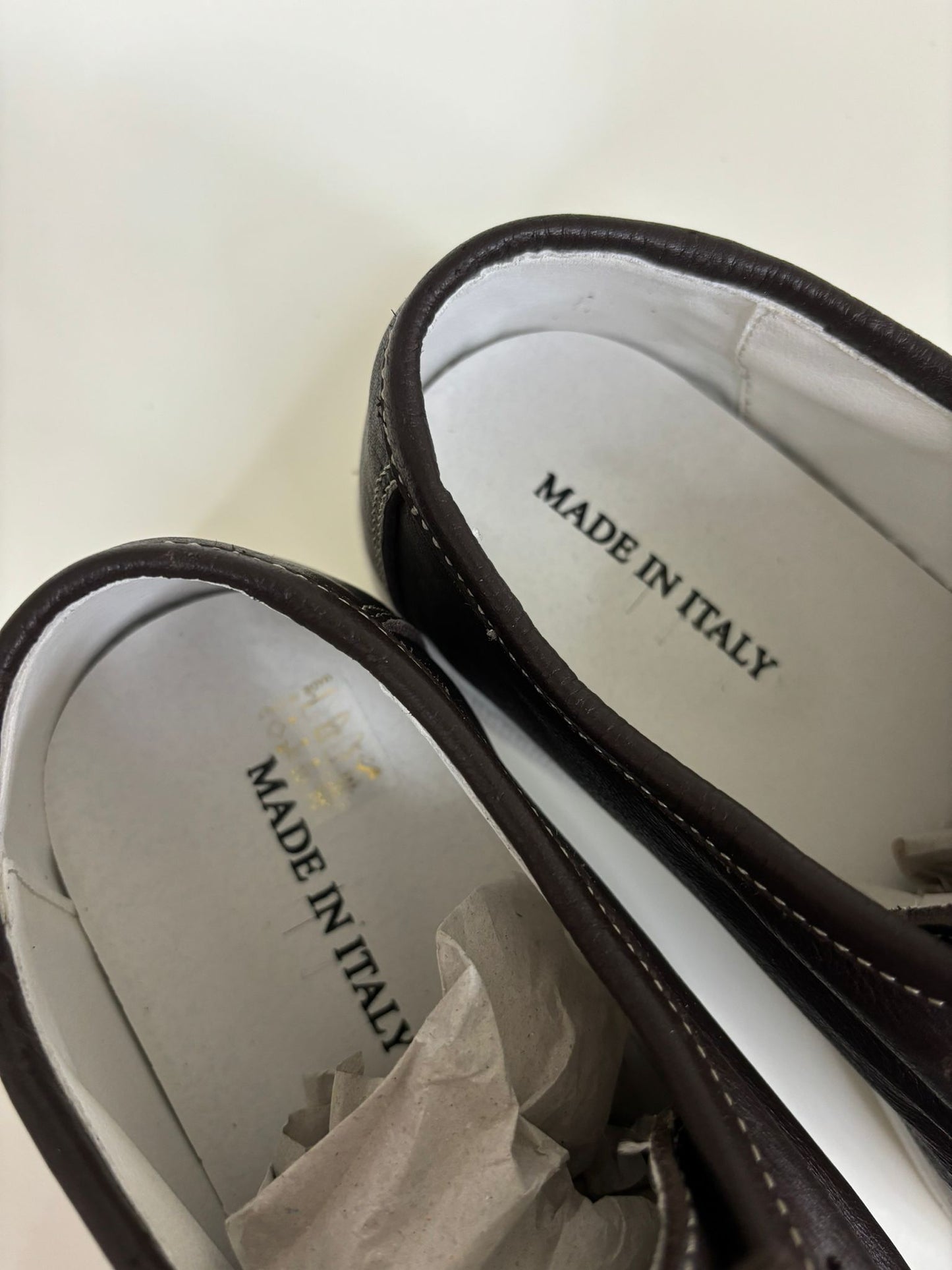Mocassino Ingegnere in Vera Pelle marrone