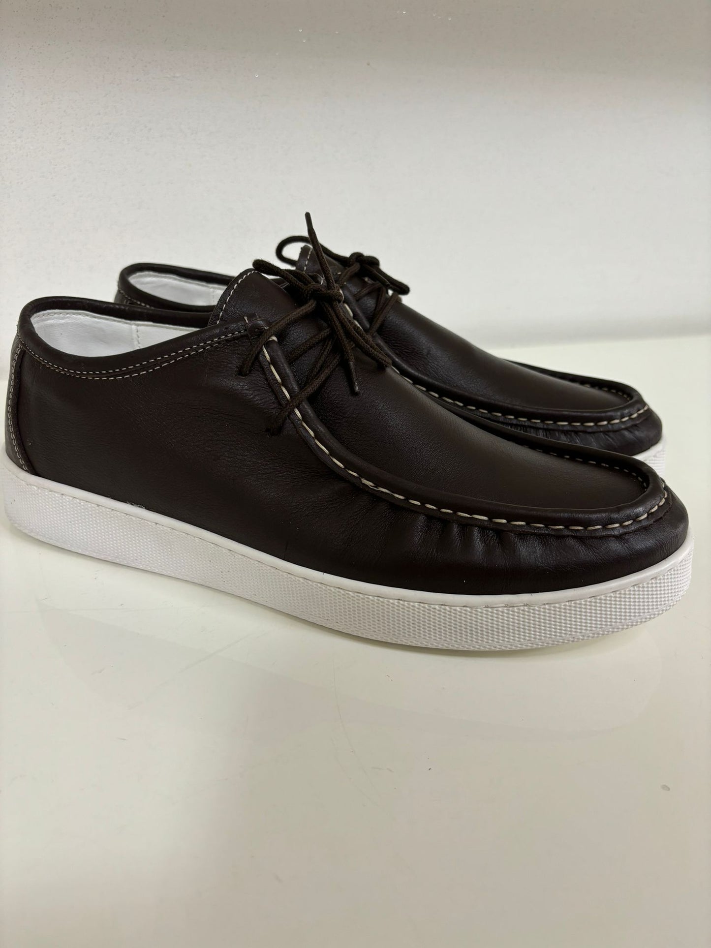 Mocassino Ingegnere in Vera Pelle marrone