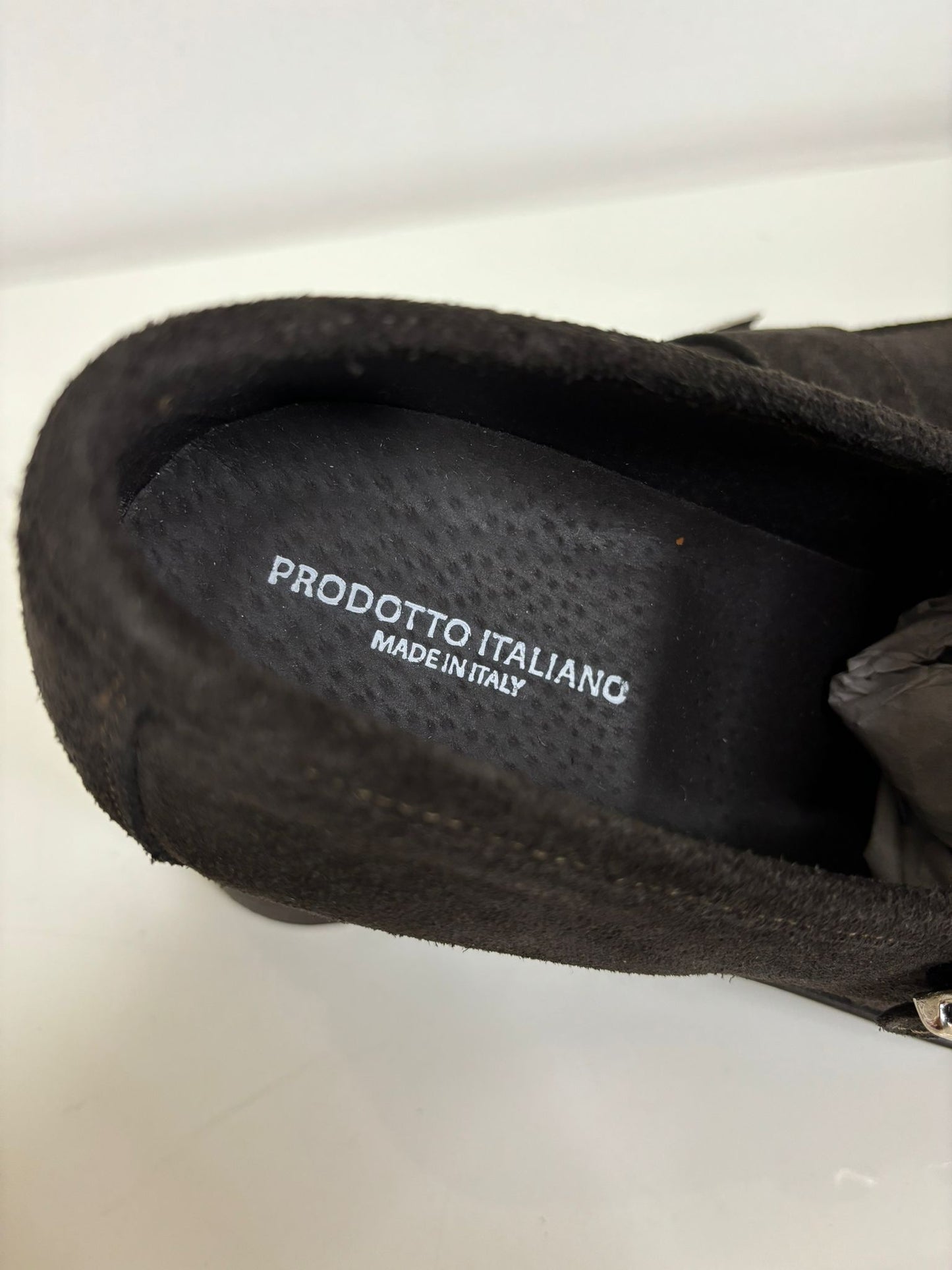 Mocassino Tassel Doppia Fibia Scamosciato