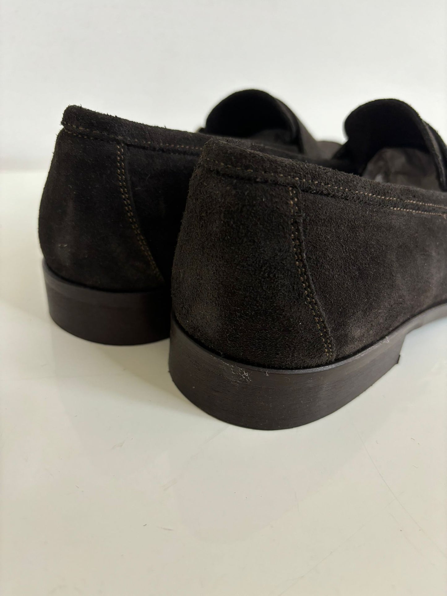 Mocassino Tassel Doppia Fibia Scamosciato