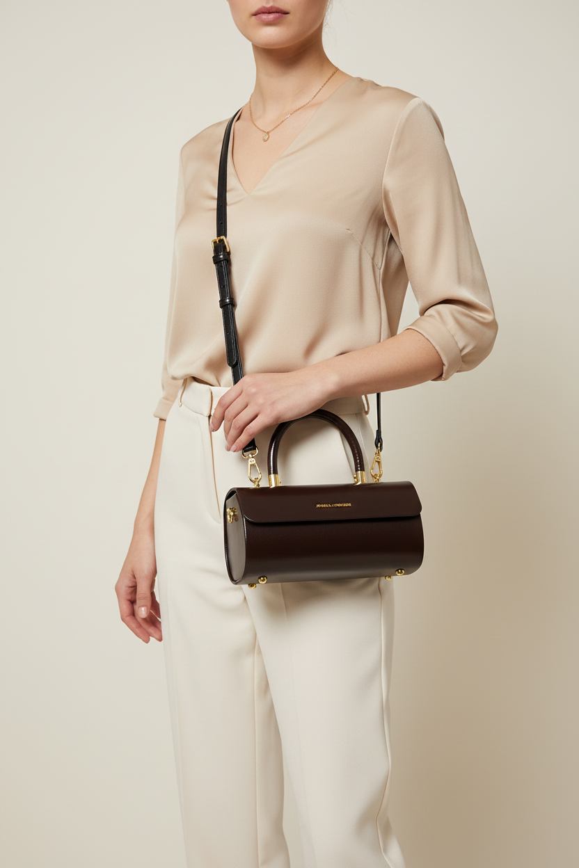 Bauletto Regina Schrecker – indossata