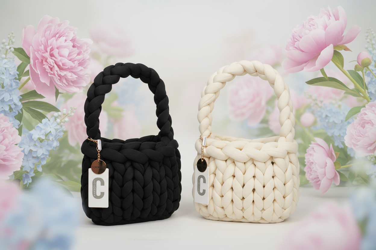 Borsa Coconuda nera e panna