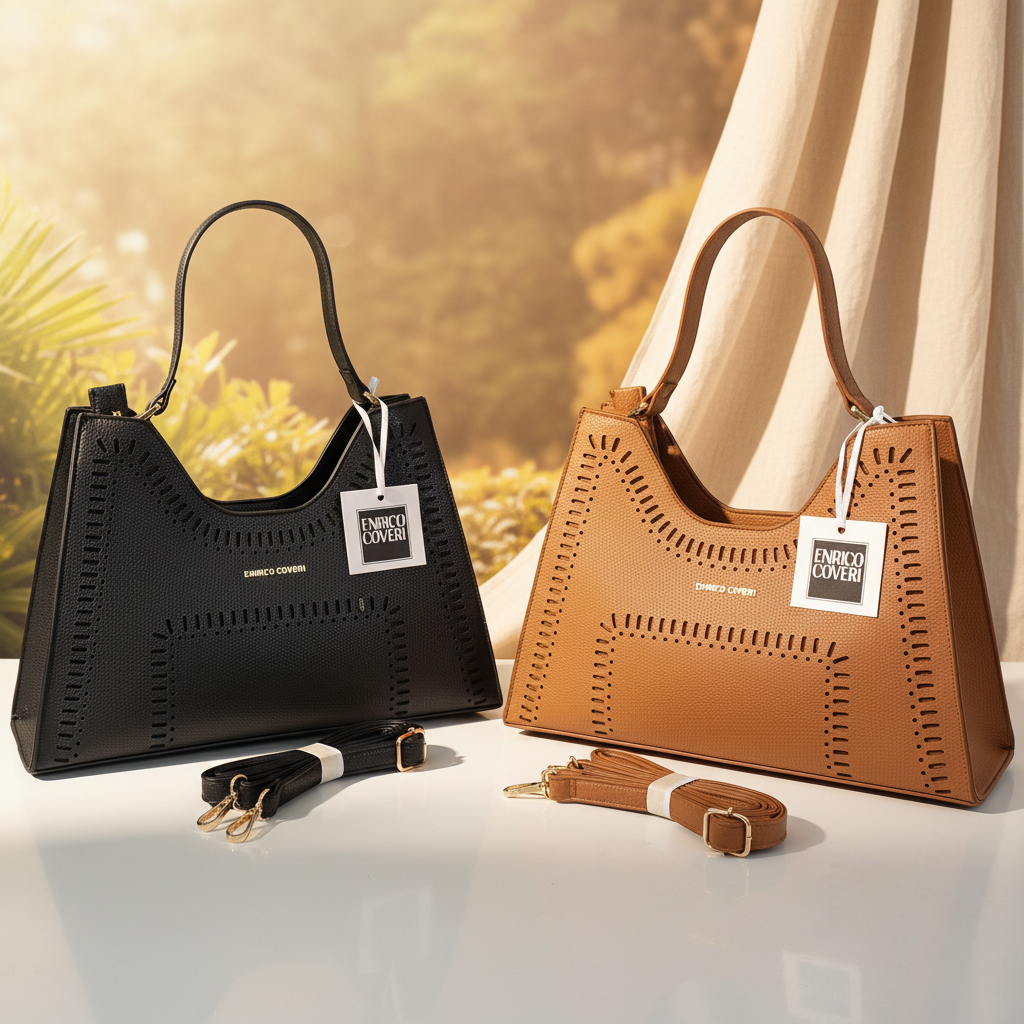Borsa Enrico Coveri – Nero e Marrone insieme