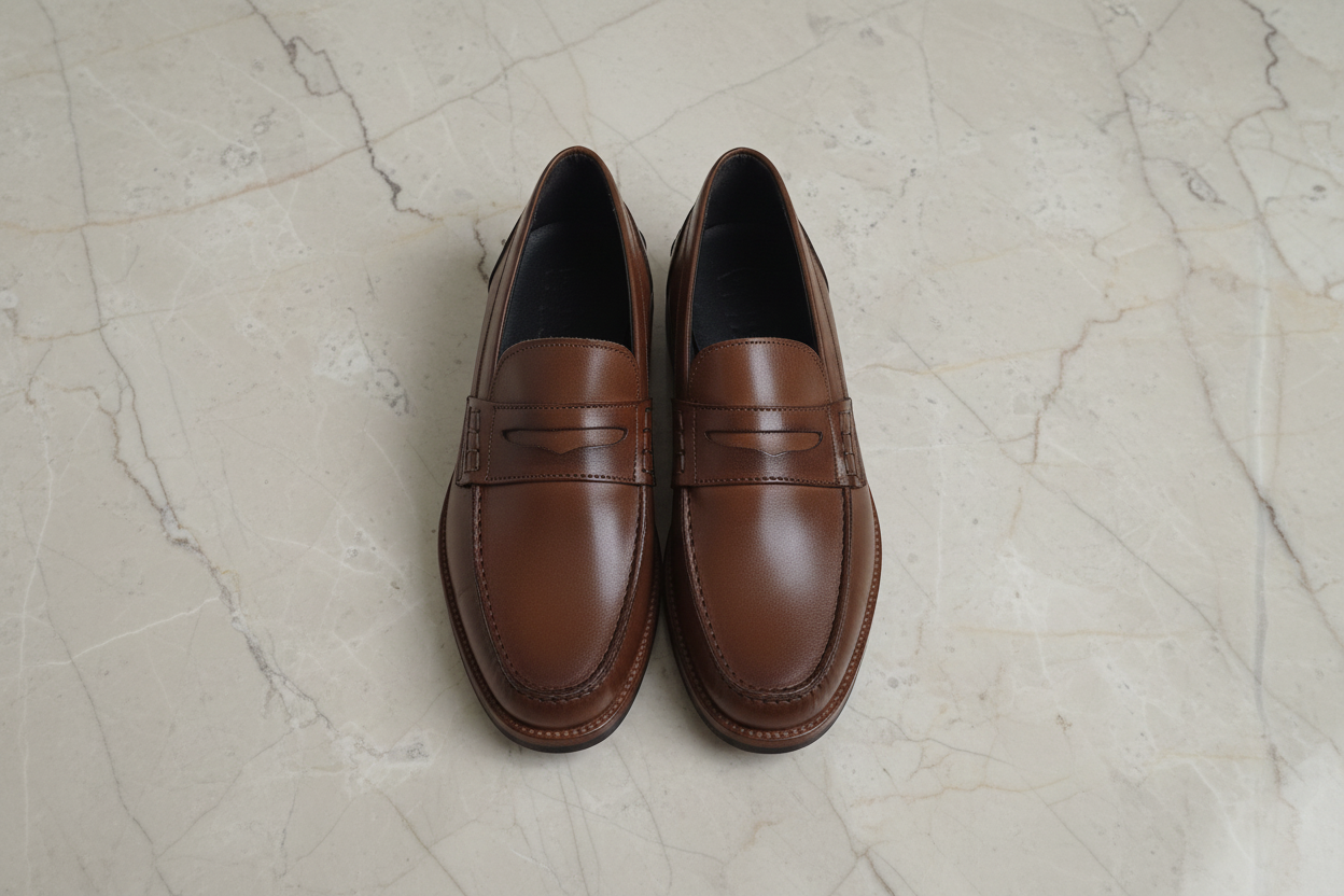 Flat lay coppia marmo