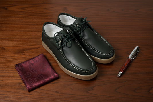 Flat lay desk luxury