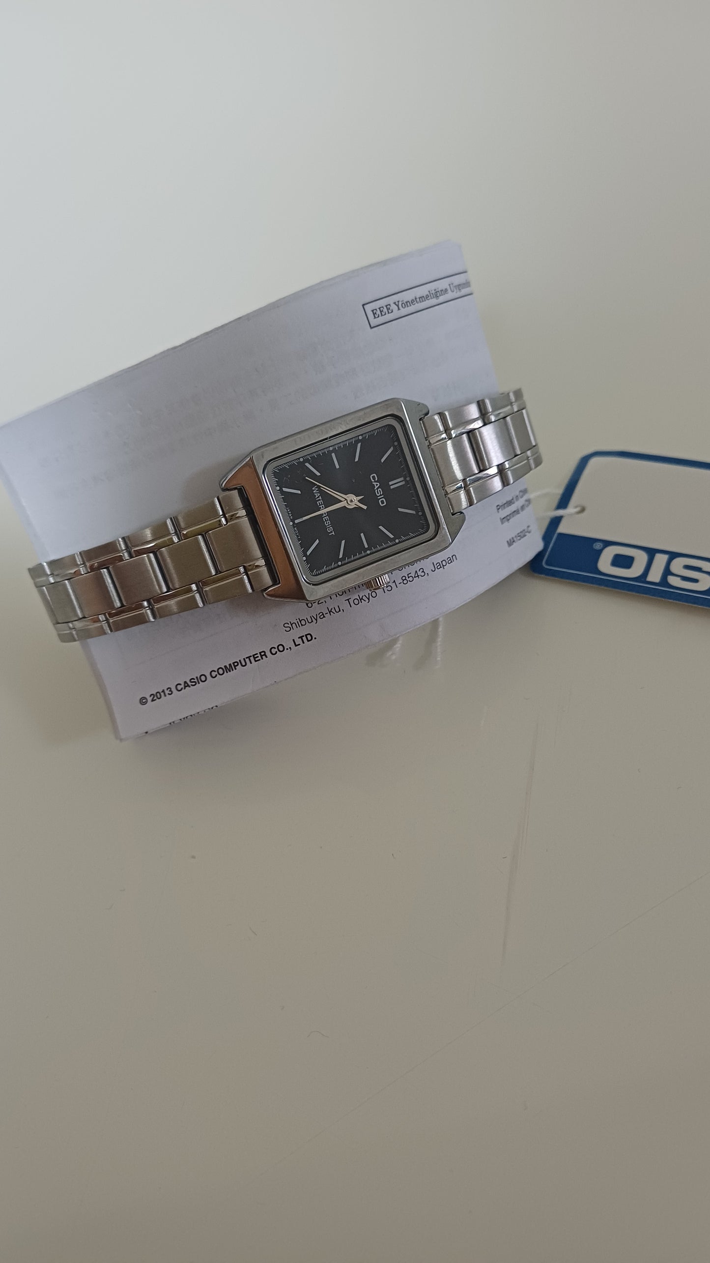 Casio LTP-V007D-1EU — Orologio Vintage Donna Acciaio Inox Fondo Nero